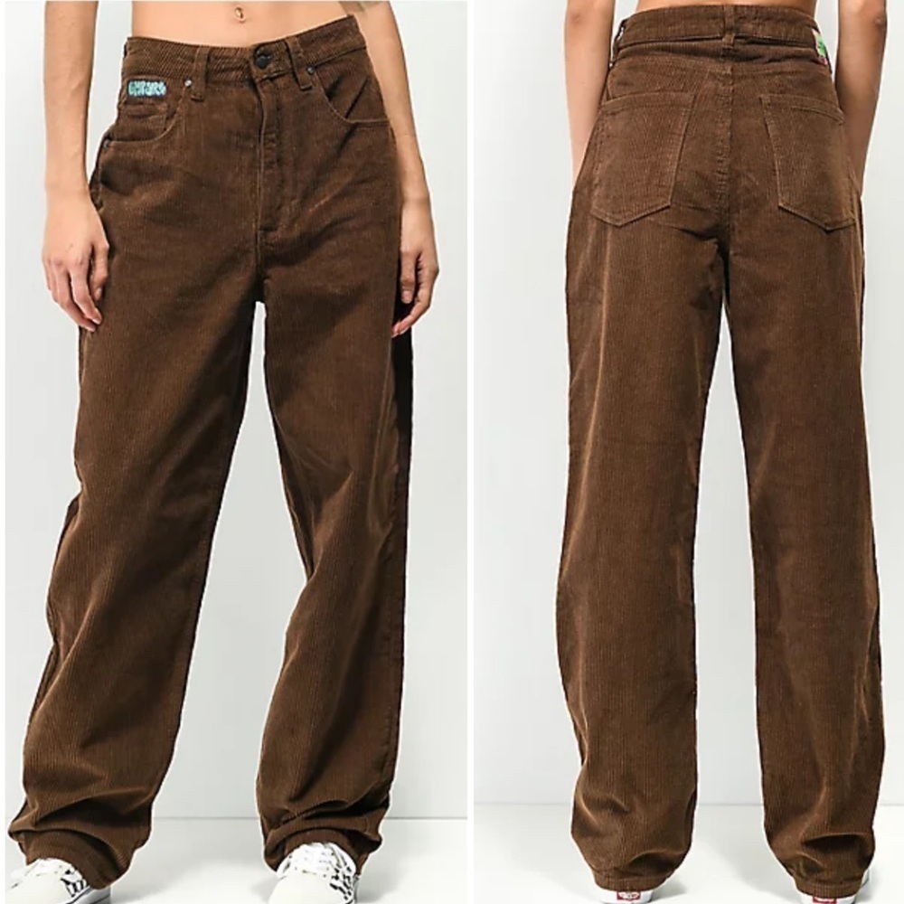 Empyre Tori Corduroy Skater Pants in Brown Sz 4 Baggy Oversized